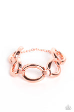 Load image into Gallery viewer, Paparazzi “Constructed Chic” Copper Clasp Bracelet

