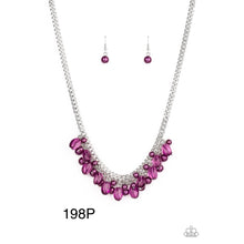 Load image into Gallery viewer, Paparazzi “5th Avenue Flirtation” Purple Necklace Earring Set
