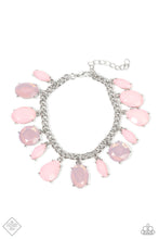Load image into Gallery viewer, Paparazzi Vintage Vault “Serendipity Shimmer” Pink Adjustable Clasp Bracelet
