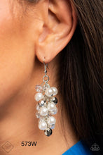Load image into Gallery viewer, Paparazzi “Pursuing Perfection” - White Earrings
