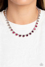 Load image into Gallery viewer, Paparazzi “Kaleidoscope Charm” Purple Necklace Earring Set
