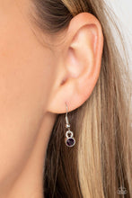Load image into Gallery viewer, Paparazzi “Kaleidoscope Charm” Purple Necklace Earring Set
