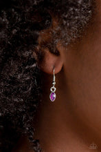 Load image into Gallery viewer, Paparazzi “Lustrous Laurels” Purple Necklace Earring Set - Cindysblingboutique
