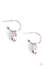 Load image into Gallery viewer, Paparazzi “Teardrop Tassel” Pink Hoop Earrings - Cindysblingboutique
