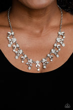 Load image into Gallery viewer, Paparazzi “Garden Princess” White Necklace Earring Set
