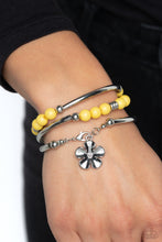 Load image into Gallery viewer, Paparazzi “Off the WRAP” Yellow Wrap Bracelets - Cindysblingboutique
