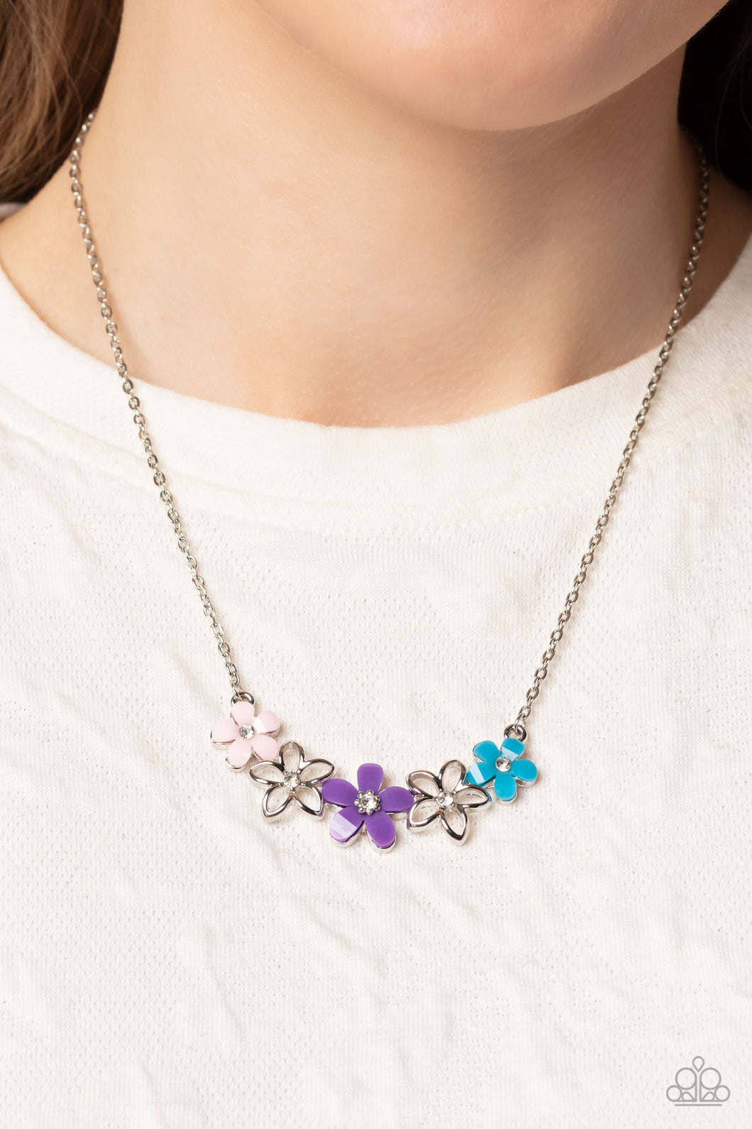 Paparazzi “WILDFLOWER About You” Purple Necklace Earring Set - Cindysblingboutique