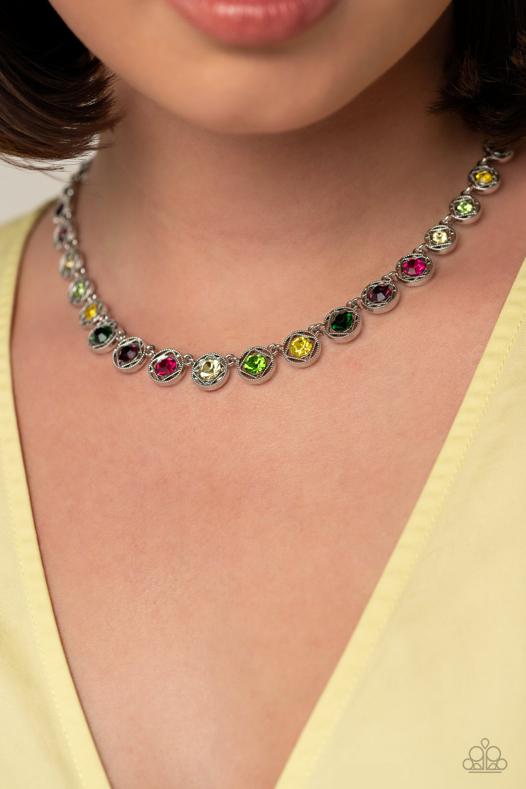 Paparazzi “Kaleidoscope Charm” Multi Necklace Earring Set