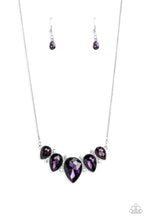 Load image into Gallery viewer, Paparazzi “Regally Refined” Purple Necklace Earring Set - Cindysblingboutique
