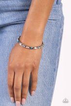 Load image into Gallery viewer, Paparazzi “The Gem Genie” Blue Hinge Bracelet
