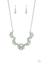 Load image into Gallery viewer, Paparazzi “Dancing Dimension” Green Necklace Earring Set - Cindysblingboutique
