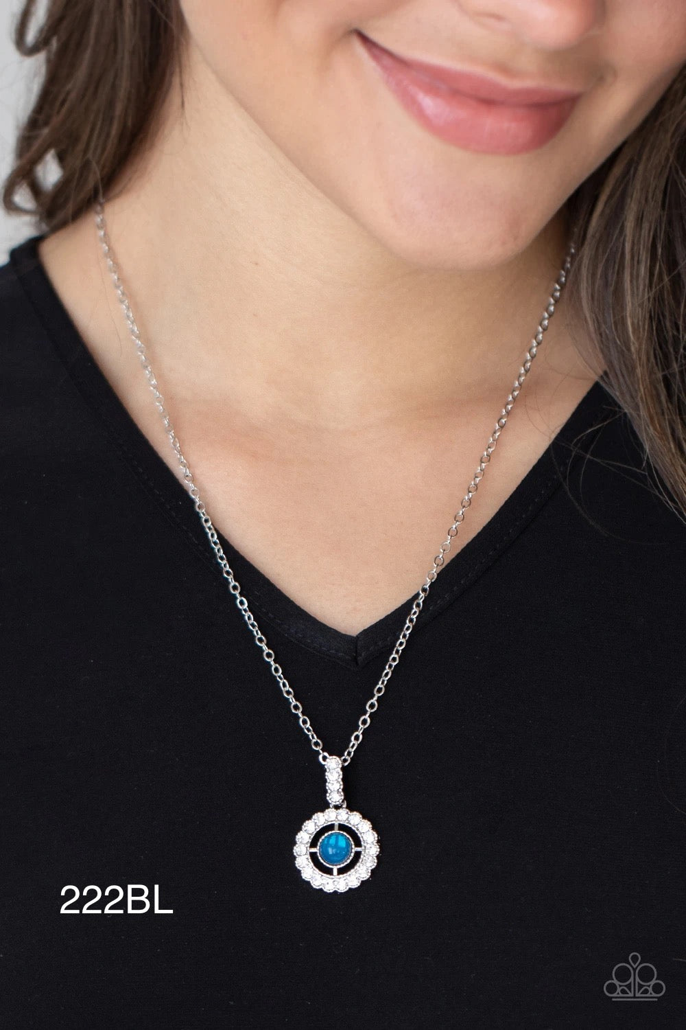 Paparazzi “Springtime Twinkle” Blue Necklace Earring Set