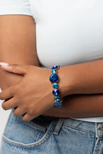 Load image into Gallery viewer, Paparazzi “Refreshing Radiance” Blue Stretch Bracelet
