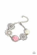 Load image into Gallery viewer, Paparazzi “Tea Party Theme” Pink Adjustable Clasp Bracelet

