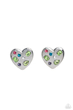 Load image into Gallery viewer, Paparazzi “Relationship Ready” Green Post Earrings - Cindysblingboutique
