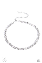 Load image into Gallery viewer, Paparazzi “Classy Couture” White Choker Necklace Earring Set
