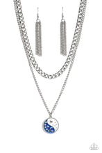 Load image into Gallery viewer, Paparazzi “Night and Day” Blue Necklace Earring Set
