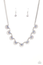 Load image into Gallery viewer, Paparazzi “Grandiose Grace” Blue Necklace Earring Set
