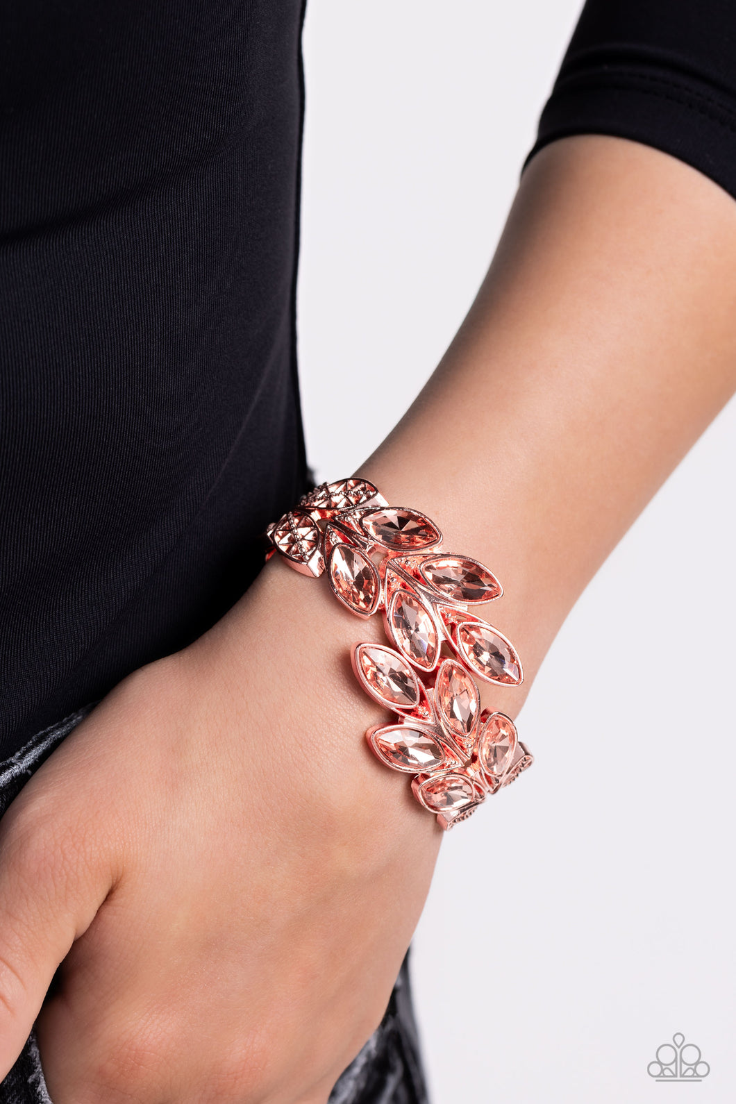 Paparazzi “Luminous Laurels” Copper Hinge Bracelet
