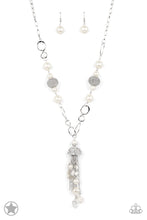 Load image into Gallery viewer, Paparazzi “Designated Diva” White Necklace Earring Set
