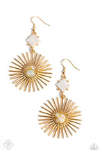 Load image into Gallery viewer, Paparazzi “Seize the Sunburst” Gold Dangle Earrings
