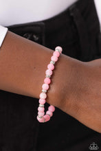 Load image into Gallery viewer, Paparazzi “Ethereally Earthy” Pink Stretch Bracelet
