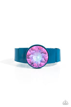 Load image into Gallery viewer, Paparazzi “Exaggerated Ego” Blue Stretch Bracelet

