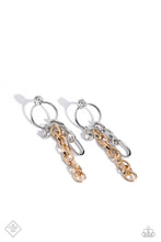 Load image into Gallery viewer, Paparazzi “Two-Tone Trendsetter” Multi Post Earrings
