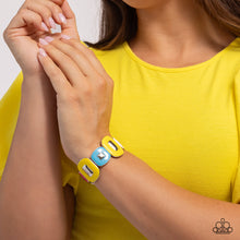 Load image into Gallery viewer, Paparazzi “Painted Pairing” Yellow Stretch Bracelet
