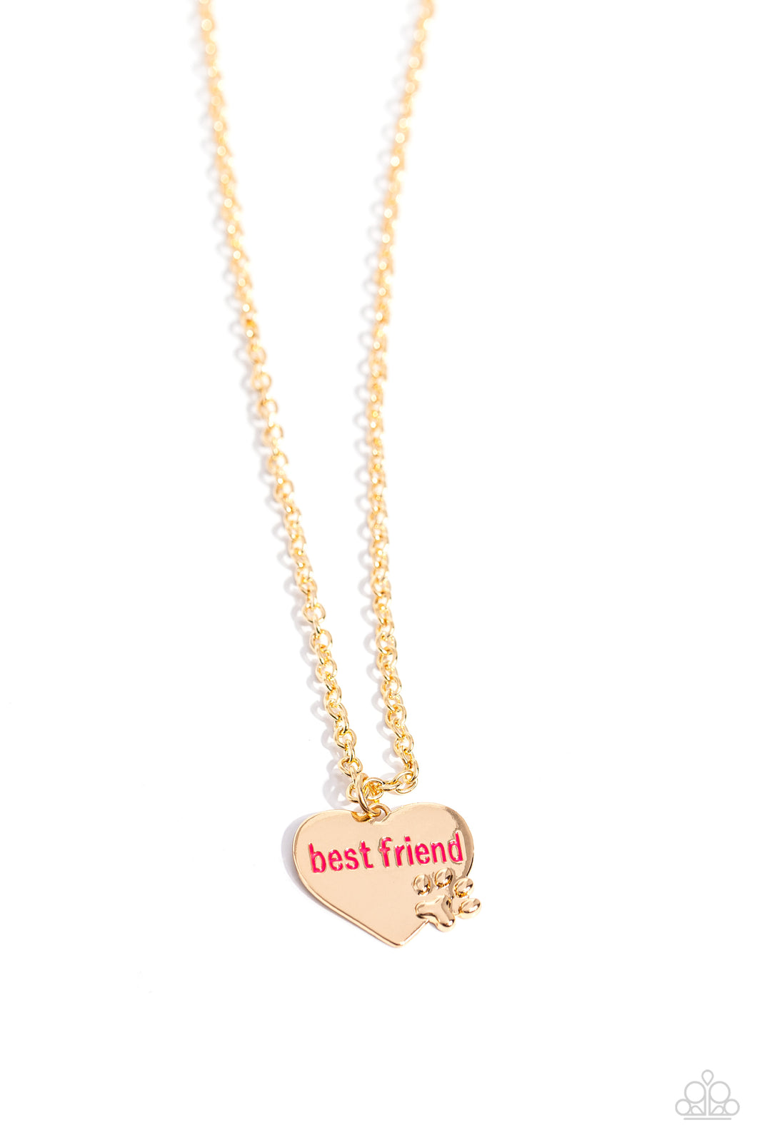 Paparazzi “Mans Best Friend” Gold Necklace Earring Set