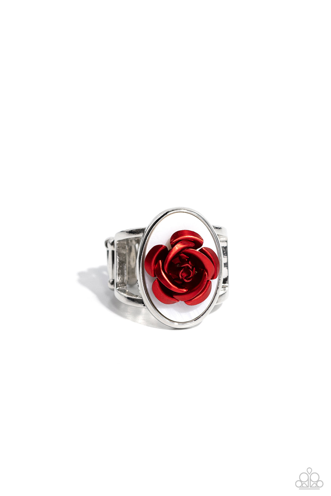 Paparazzi - “ROSE to My Heart” Red Stretch Ring