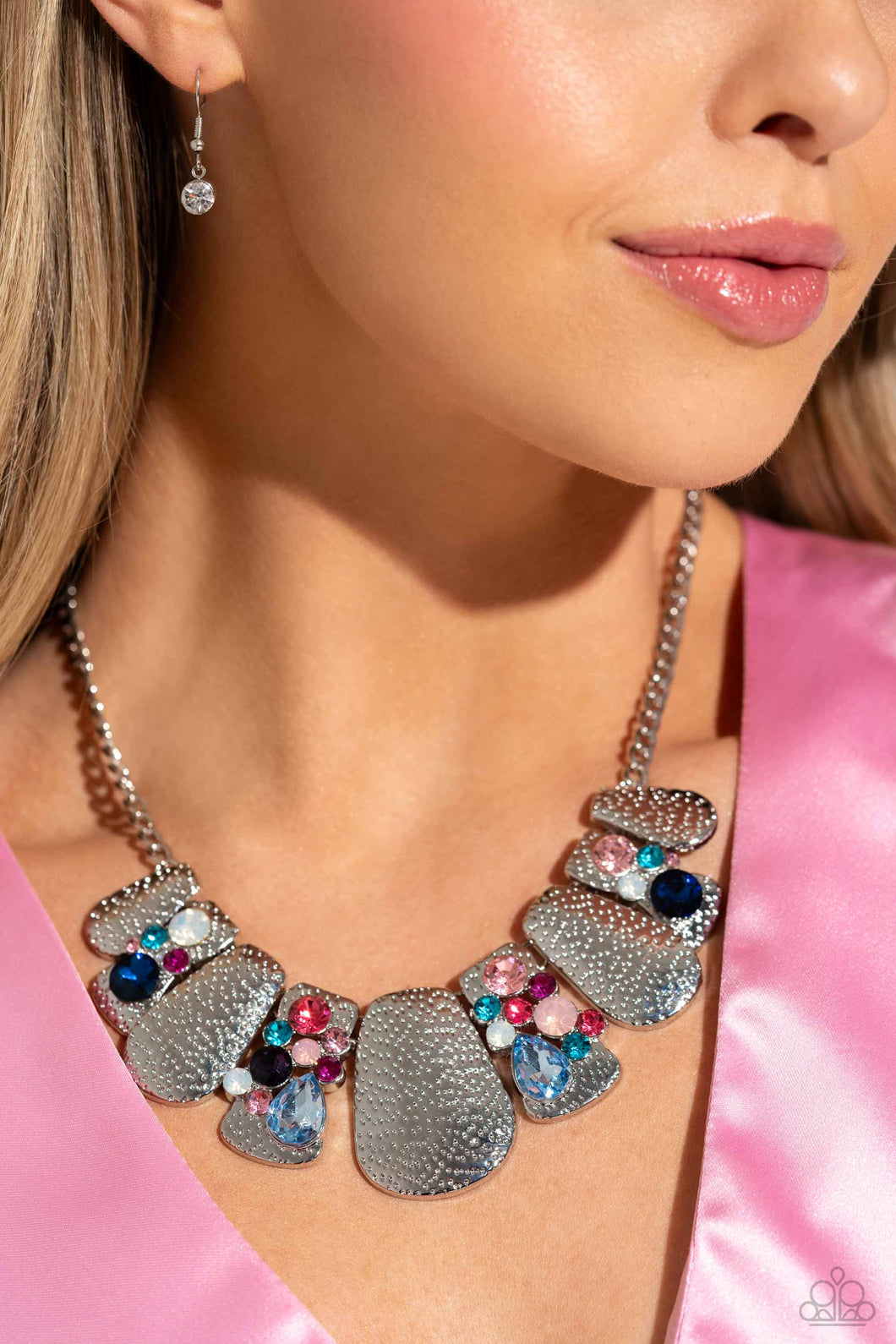 Paparazzi “Multicolored Mayhem” Multi Necklace Earring Set