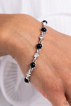 Load image into Gallery viewer, Paparazzi “Particularly Pronged” Black Adjustable Bracelet

