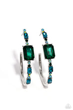 Load image into Gallery viewer, Paparazzi - “Elite Ensemble” Green Hoop Earrings
