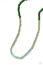 Load image into Gallery viewer, Paparazzi “Backstage Beauty” Green Necklace Earring Set
