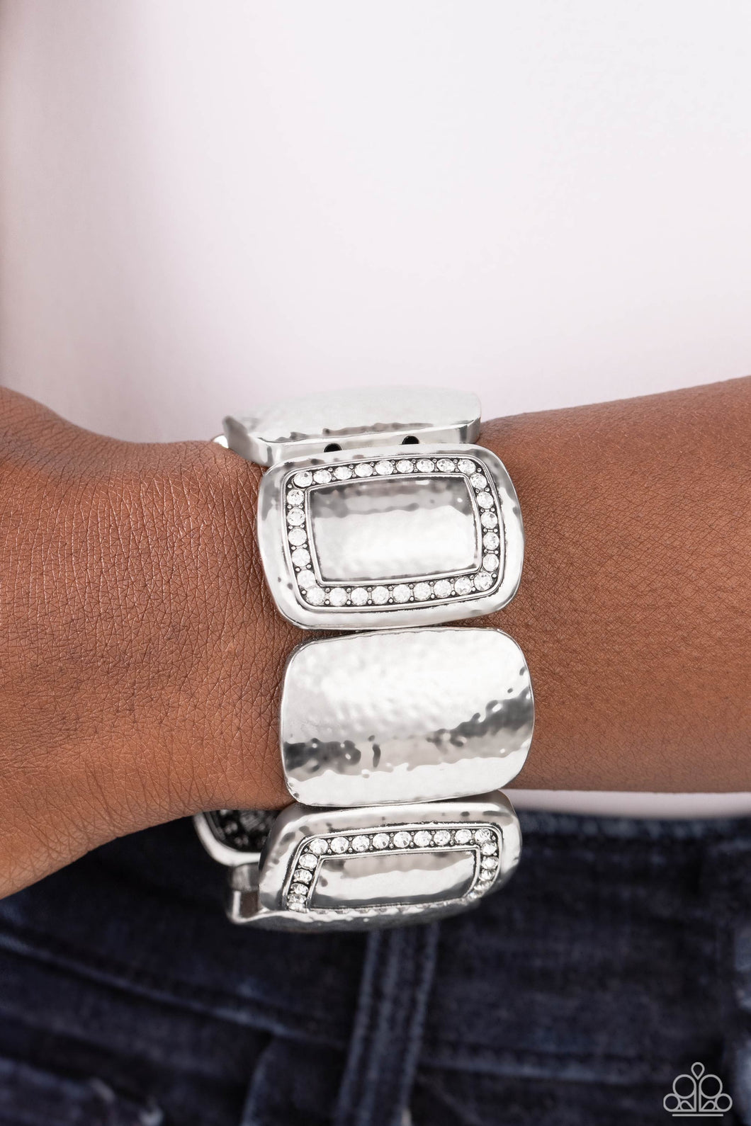 Paparazzi “Refined Radiance” White Stretch Bracelet