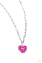 Load image into Gallery viewer, Paparazzi “Romantic Gesture” Pink Necklace Earring Set
