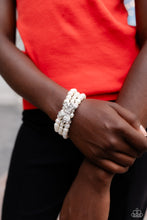 Load image into Gallery viewer, Paparazzi - “How Do You Do?” White Stretch Bracelet

