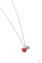 Load image into Gallery viewer, Paparazzi “Devoted Delicacy” Red Necklace Earring Set
