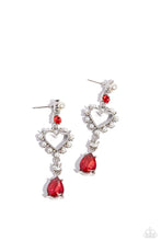 Load image into Gallery viewer, Paparazzi “Lovers Lure” Red Post Earrings
