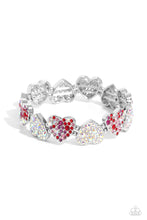 Load image into Gallery viewer, Paparazzi “Headliner Heart” Multi Stretch Bracelet
