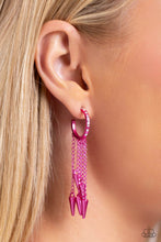 Load image into Gallery viewer, Paparazzi “Piquant Pun” Pink Post Earrings
