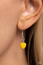 Load image into Gallery viewer, Paparazzi “Traditionally Trendy” Yellow Necklace Earring Set
