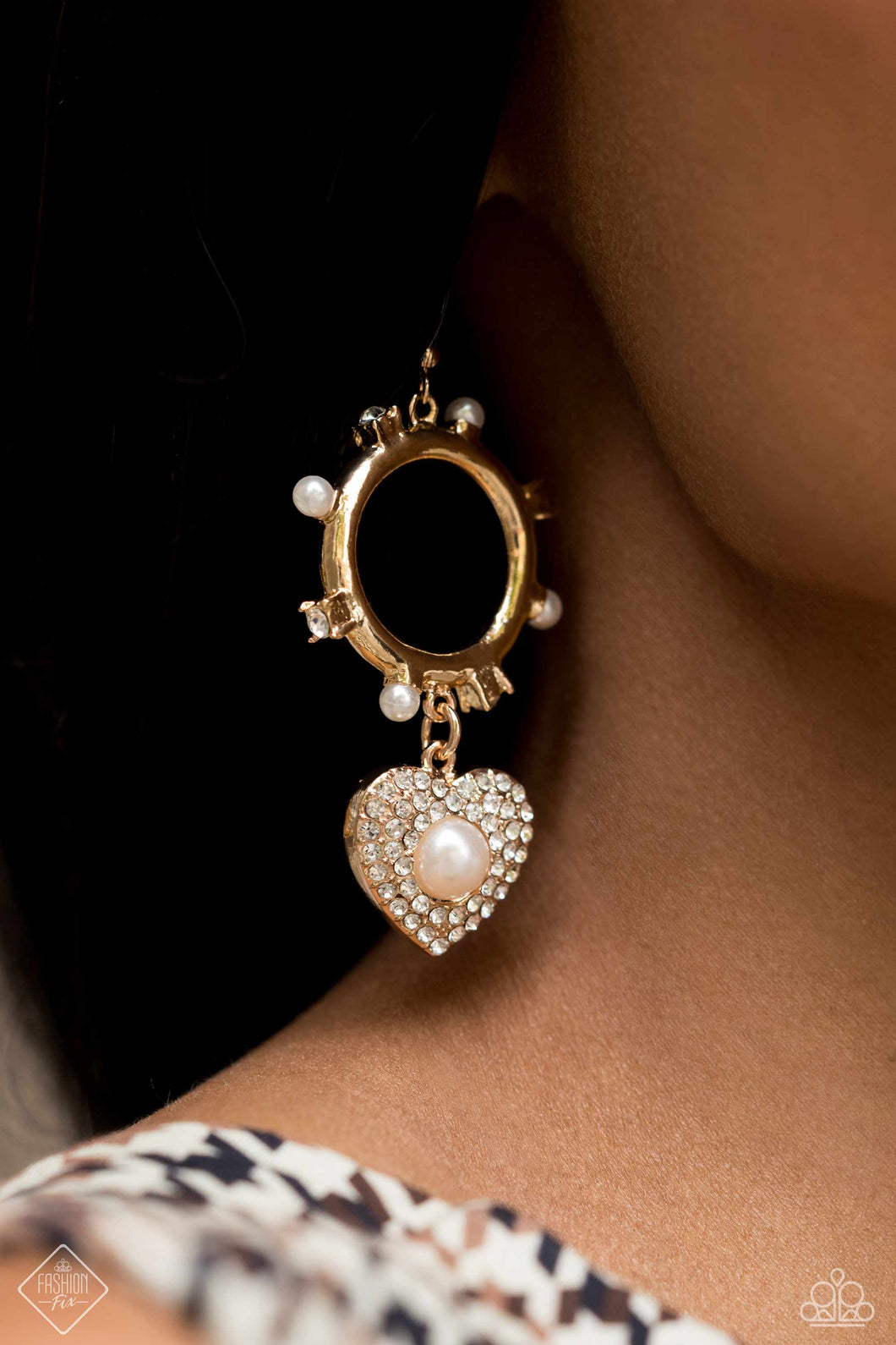 Paparazzi “Romantic Relic” Gold Dangle Earrings
