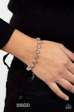 Load image into Gallery viewer, Paparazzi “A-Lister Afterglow” Gold Clasp Bracelet
