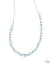 Load image into Gallery viewer, Paparazzi “Colored Cadence” Blue Necklace Earring Set
