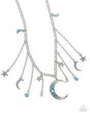 Load image into Gallery viewer, Paparazzi “Stellar Selection” Blue Necklace Earring Set
