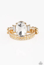Load image into Gallery viewer, Paparazzi “Bling Queen” Gold - Stretch Ring
