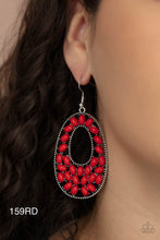 Load image into Gallery viewer, Paparazzi &quot;Beaded Shores&quot; Red Dangle Earrings
