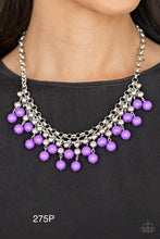 Load image into Gallery viewer, Paparazzi &quot;Friday Night Frindge&quot; Purple Necklace Earring Set - Cindysblingboutique
